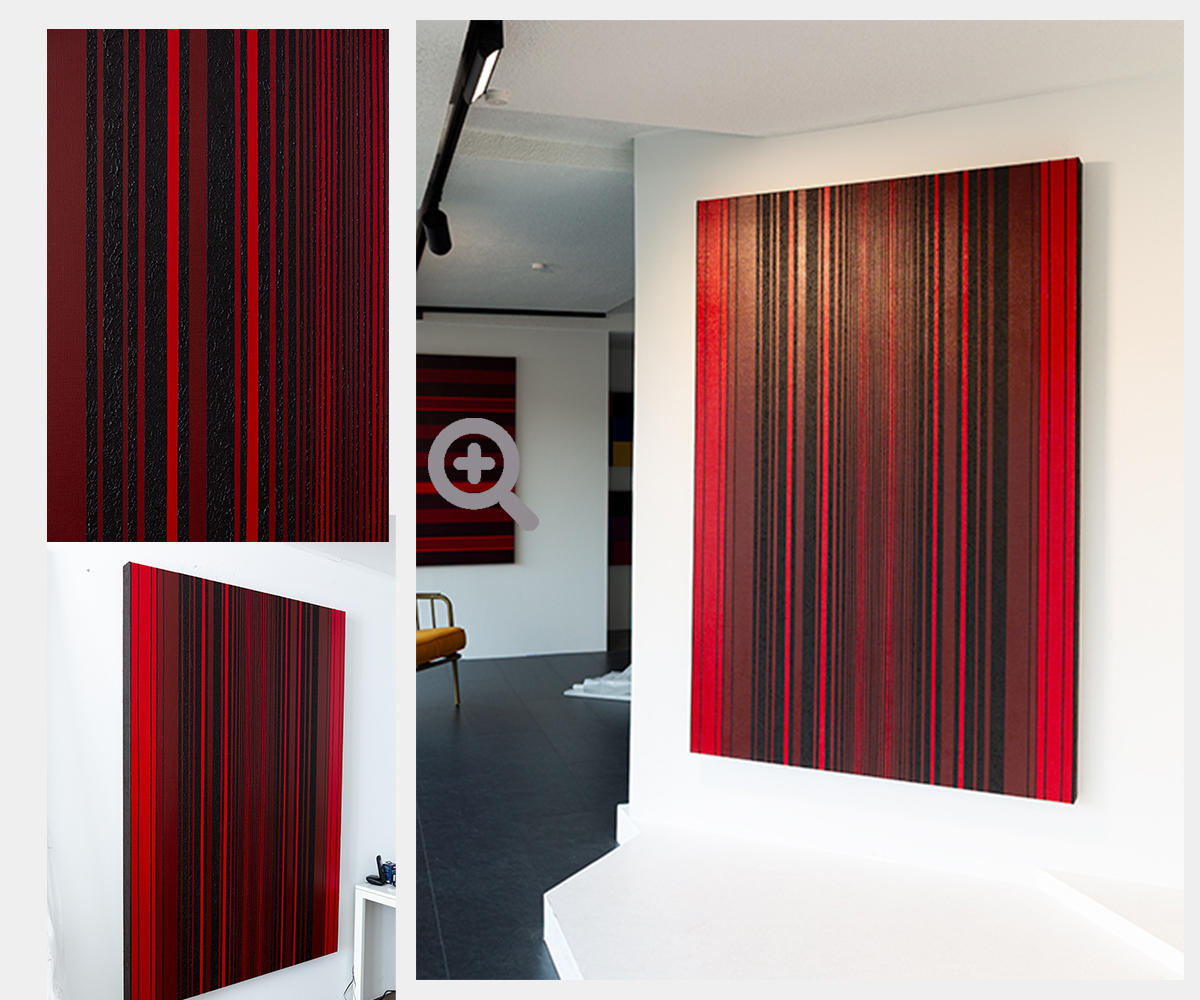 Rhythmic Abstract-Concrete Painting KH#343